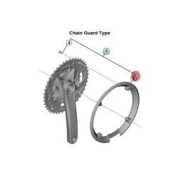 Carter De Pédalier Shimano Altus FC-MT210 Avec Visserie