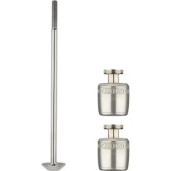 Set De Blocage De Roues Abus Nutfix M5 Argent - 100 Mm